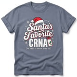 Santa's Favorite CRNA Tee thumbnail 4