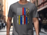 First Responder American Flag Tee thumbnail 7