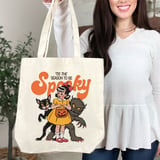 Tis The Season To Be Spooky Tote Bag thumbnail 1