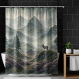 Misty Highlands Stag Landscape Digital Size Bundle Png thumbnail 10