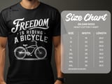 Freedom Is Riding a Bicycle | Beach Cruiser T-Shirt thumbnail 15