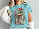 Jesus Jeans & Lesson Plans Teacher T-Shirt | Christian Western Educator Gift Tee | Faith-Inspired Retro Boho Teacher Appreciation Shirt thumbnail 11