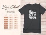 Eat. Sleep. SAX. REPEAT. T-Shirt thumbnail 14