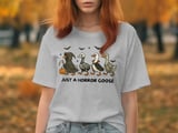 Halloween Goose T-Shirt, Horror Costume Geese, Funny Spooky Season Tee, Halloween Party Apparel, Animal Lover Shirt thumbnail 4