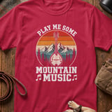 Vintage Mountain Music Mandolin T-Shirt thumbnail 4