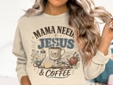 Mama Needs Jesus & Coffee Digital Design Other, Christian Mom Life Sublimation, Vintage Faith Based Gift for Her thumbnail 17