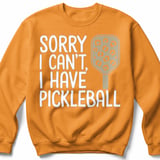 Pickleball Gildan Crewneck Sweatshirt, Sorry I Can't, I Have Pickleball, Court Warm Up thumbnail 9
