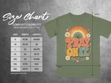 Pray On It Retro T-Shirt, Christian Rainbow Daisy Graphic Tee, Faith Based Scripture Shirt, Religious Gift for Her thumbnail 8