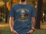Skull Tattoo T-Shirt, Rose Tattoo, Funny Tattoo Tee, National Tattoo Day Gift, Tattoo Lover Shirt, Tattoo Artist Present, Skull TShirt thumbnail 9
