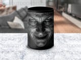 Creepy Old Man Face Mug Wrap, Scary Smile Sublimation Design, Horror Digital Download, Spooky Halloween PNG Graphic thumbnail 5