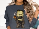 Tired Monster Coffee and Cat Tee or Sweatshirt thumbnail 17