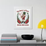 Nutcracker Poster: Christmas Decor, Candy Cane Sword, Holiday Saying, Framed thumbnail 10