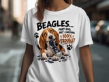 Beagles 100% Trouble Tee thumbnail 3