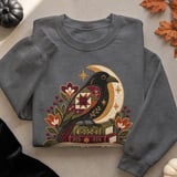 Reading After Dark Tee or Sweatshirt, Faux Patchwork Design thumbnail 8