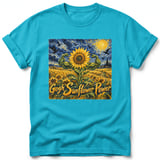Gogh Sunflower Power ~ Comfort Colors Premium Tee thumbnail 5
