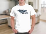 C-130 Hercules Military Aircraft T-Shirt, Air Force Pilot Veteran Gift, Cargo Plane Aviation Enthusiast Tee, Patriotic Airman Apparel thumbnail 6