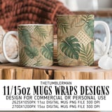 Woven Monstera Tropical Digital Design Size Bundle Png thumbnail 4