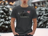 A-10 Thunderbolt II Warthog Shirt, Patriotic American Flag Military Aviation Tee, Air Force Pilot Veteran Gift T-Shirt thumbnail 1
