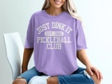 Pickleball Comfort Colors Shirt, Just Dink It Est. 1965 Pickleball Club, Vintage Athletic Graphic Tee thumbnail 9