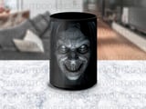 Horror Demon Mug Wrap, Scary Face Sublimation Design, Spooky Ghost Mug PNG, 11oz 15oz Evil Monster Digital File thumbnail 5