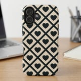 Black Heart Lattice MagSafe® Phone Case thumbnail 6