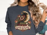Reading After Dark Tee or Sweatshirt, Faux Patchwork Design thumbnail 14
