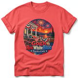 Gogh Red White Blue ~ Comfort Colors Premium Tee thumbnail 3