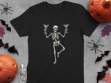 Dancing Skeleton Martini Tee thumbnail 1