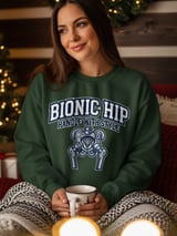Bionic Hip T-Shirt: Mechanical Handle With Style Graphic, Hip Joint Replacement Design thumbnail 3
