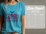 250th Birthday of America T-Shirt, Patriotic July 4th 2026 Celebration Tee, American Bicentennial Quarterennial Commemorative Shirt thumbnail 9