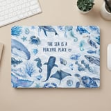 The Sea Is A Peaceful Place Aquatic MacBook Case thumbnail 5