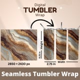 20oz Tumbler Wrap, Agate Sublimation Design, Glitter Gold, Straight Tapered png, Tumbler Digital Download, Printable Art thumbnail 5
