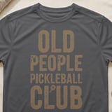 Pickleball Sport-Tek Performance Tee, Old People Pickleball Club, Athletic Moisture-Wicking Court Apparel thumbnail 8