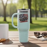 Grand Wagoneer Tumbler, Waggy Car Tumbler, American Flag Design, Vintage Car Gift, Cars at Petralla Shop thumbnail 2