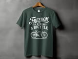 Freedom Is Riding a Bicycle | Beach Cruiser T-Shirt thumbnail 6