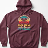 Pickleball Gildan Fleece Hoodie, If You're Looking For A Soft Serve Go Get Ice Cream, Pickleball Court Pullover thumbnail 3