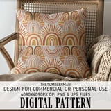 Digital Boho Rainbow Pattern, Digital Bundle Pattern, Seamless Rainbow Design, Abstract Rainbow Clipart, Kids Rainbow Wallpaper, Modern thumbnail 5