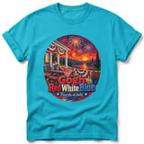 Gogh Red White Blue ~ Comfort Colors Premium Tee thumbnail 5