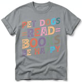 Pet Dogs Read Books Be Happy Tee thumbnail 2