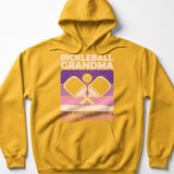 Pickleball Gildan Fleece Hoodie, Pickleball Grandma Like A Regular Grandma Only Way Cooler, Court Pullover thumbnail 10