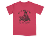 On The Way Turtle Rider Humor T-Shirt thumbnail 3