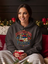 Falling For Fiction Sweatshirt, Bookish Hoodie, Dark Academia Tote Bag, Vintage Reading Crewneck, Cute Book Lover Gift For Readers thumbnail 12