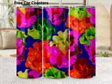 Vibrant 3D Fluid Art Tumbler Wrap PNG | Seamless Abstract Colorful Glossy Design for 20oz Skinny Sublimation Digital Download thumbnail 1