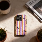 Spooky Cute Bat & Star Phone Case | Pastel Goth Halloween Striped Tote Bag | Y2K Grunge Aesthetic Fall Accessory thumbnail 11