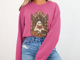 Cozy Bookish Ghost Tee thumbnail 11