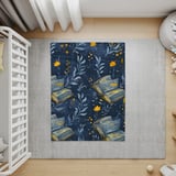 Floral Book Blanket, Dark Academia Aesthetic, Cozy Library Throw, Book Lover Gift, Botanical Bookish Blanket thumbnail 7