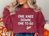 Knee Surgery T-Shirt, Funny Get Well Soon Gift, One Knee Down, Orthopedic Surgery Tee, Recovery Gift Idea, Surgery Recovery Tee thumbnail 2