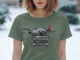 C-130 Hercules Military Aircraft T-Shirt, Air Force Veteran Gift, Aviation Enthusiast Tee for Pilot Dad, Patriotic Plane Shirt thumbnail 1