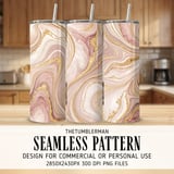 Rose Gold Marble Tumbler Design, Watercolor Floral Backgrounds, Digital Scrapbooking Paper, Printable Tumbler Png, Digital Download thumbnail 2