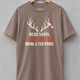 Dear Santa Bring A Ten-Point Tee thumbnail 3